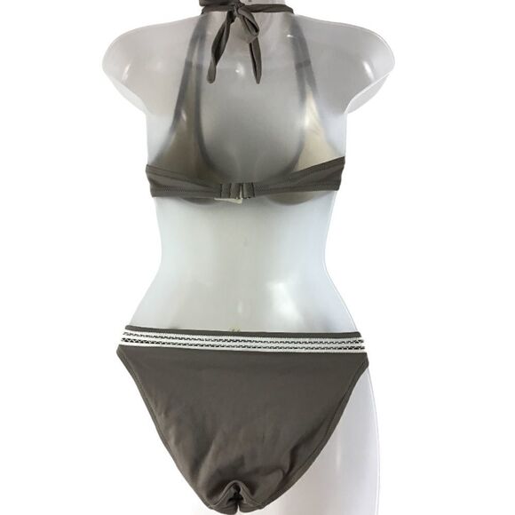 Victoria’s Secret Taupe W/White Lace Bikini Suit - Picture 5 of 10